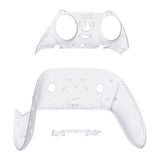 eXtremeRate Clear Top Bottom Decorative Trim Shell Compatible with ps5 Edge Controller DIY Replacement Front Back Clip Shell, Custom Plates Cover Compatible with ps5 Edge Controller - CXQEGM002