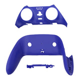 eXtremeRate Blue Top Bottom Decorative Trim Shell Compatible with ps5 Edge Controller DIY Replacement Front Back Clip Shell, Custom Plates Cover Compatible with ps5 Edge Controller - CXQEGP003