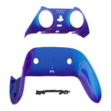 eXtremeRate Chameleon Purple Blue Top Bottom Decorative Trim Shell Compatible with ps5 Edge Controller DIY Replacement Front Back Clip Shell, Custom Plates Cover Compatible with ps5 Edge Controller - CXQEGP008