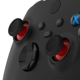 Carmine Red & Black Replacement Thumbsticks for Xbox Series X/S Controller & Xbox One Standard Controller & Xbox One X/S & Xbox One Elite Controller - JX3431