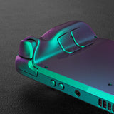 eXtremeRate Replacement Chameleon Green Purple Full Set Shell with Buttons for Steam Deck Console - QESDP005