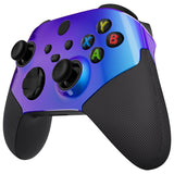Chameleon Purple Blue ASR Version Performance Rubberized Side Rails Front Shell with Accent Rings for Xbox Series X/S Controller - ZX3C3002