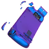 eXtremeRate Replacement Chameleon Purple Blue Full Set Shell with Buttons for Steam Deck Console - QESDP004