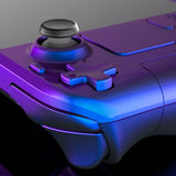 eXtremeRate Replacement Chameleon Purple Blue Full Set Shell with Buttons for Steam Deck Console - QESDP004