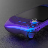 eXtremeRate Replacement Chameleon Purple Blue Full Set Shell with Buttons for Steam Deck Console - QESDP004