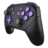 eXtremeRate Purple Blue Chameleon Repair ABXY D-pad Keys ZR ZL L R Buttons for Nintendo Switch Pro Controller, Glossy DIY Replacement Full Set Buttons with Tools for Nintendo Switch Pro - Controller NOT Included - KRP301