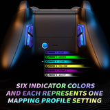 eXtremeRate Redesigned K1 K2 K3 K4 Back Buttons For eXtremerate VICTOR S/X Remap Kit, Compatible With Xbox One S/X & Xbox Series X/S Controller - Chameleon Purple Blue - JVX3P001