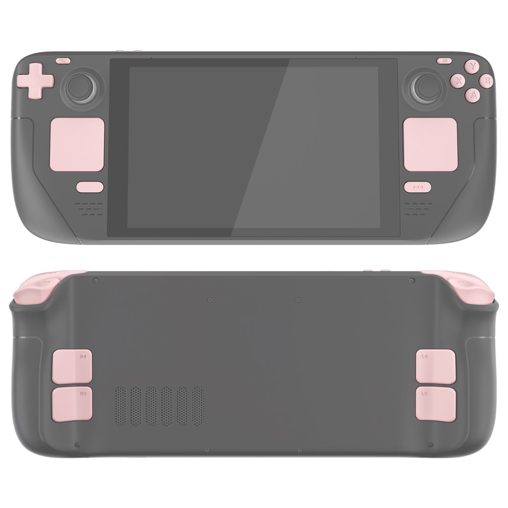 eXtremeRate Cherry Blossoms Pink Replacement Full Set Buttons for Steam ...