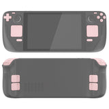 eXtremeRate Cherry Blossoms Pink Replacement Full Set Buttons for Steam Deck Console - JESDP007
