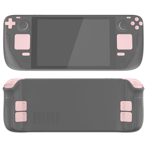 eXtremeRate Cherry Blossoms Pink Replacement Full Set Buttons for Steam Deck Console - JESDP007