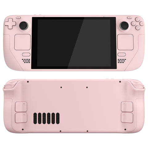 eXtremeRate Replacement Cherry Blossoms Pink Full Set Shell with Buttons for Steam Deck Console - QESDP006