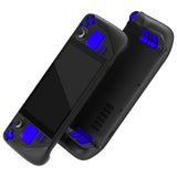 eXtremeRate Chrome Blue Replacement Full Set Buttons for Steam Deck Console - JESDD004