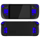 eXtremeRate Chrome Blue Replacement Full Set Buttons for Steam Deck Console - JESDD004