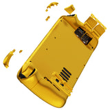 eXtremeRate Replacement Chrome Gold Full Set Shell with Buttons for Steam Deck Console - QESDD001