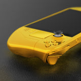 eXtremeRate Replacement Chrome Gold Full Set Shell with Buttons for Steam Deck Console - QESDD001