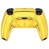eXtremeRate Chrome Gold Remappable RISE 4.0 Remap Kit for PS5 Controller BDM-030, Upgrade Board & Redesigned Back Shell & 4 Back Buttons for PS5 Controller - Controller NOT Included - YPFD4001G3