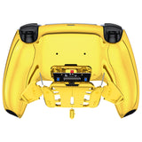 eXtremeRate Chrome Gold Remappable RISE 4.0 Remap Kit for PS5 Controller BDM-030, Upgrade Board & Redesigned Back Shell & 4 Back Buttons for PS5 Controller - Controller NOT Included - YPFD4001G3