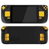 eXtremeRate Chrome Gold Replacement Full Set Buttons for Steam Deck Console - JESDD001