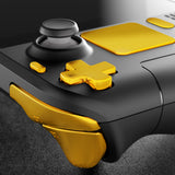 eXtremeRate Chrome Gold Replacement Full Set Buttons for Steam Deck Console - JESDD001