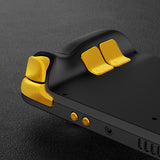 eXtremeRate Chrome Gold Replacement Full Set Buttons for Steam Deck Console - JESDD001