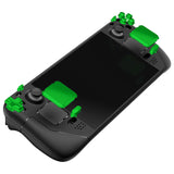 eXtremeRate Chrome Green Replacement Full Set Buttons for Steam Deck Console - JESDD003