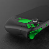 eXtremeRate Chrome Green Replacement Full Set Buttons for Steam Deck Console - JESDD003