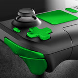 eXtremeRate Chrome Green Replacement Full Set Buttons for Steam Deck Console - JESDD003