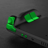 eXtremeRate Chrome Green Replacement Full Set Buttons for Steam Deck Console - JESDD003