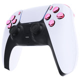 eXtremeRate Replacement D-pad R1 L1 R2 L2 Triggers Share Options Face Buttons, Chrome Pink Full Set Buttons Compatible with ps5 Controller BDM-030 - Controller NOT Included - JPF2007G3