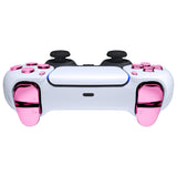 eXtremeRate Replacement D-pad R1 L1 R2 L2 Triggers Share Options Face Buttons, Chrome Pink Full Set Buttons Compatible with ps5 Controller BDM-030/040/050 - Controller NOT Included - JPF2007G3