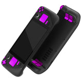 eXtremeRate Chrome Purple Replacement Full Set Buttons for Steam Deck Console - JESDD002