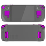 eXtremeRate Chrome Purple Replacement Full Set Buttons for Steam Deck Console - JESDD002