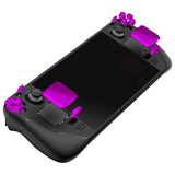 eXtremeRate Chrome Purple Replacement Full Set Buttons for Steam Deck Console - JESDD002