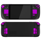 eXtremeRate Chrome Purple Replacement Full Set Buttons for Steam Deck Console - JESDD002