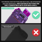 eXtremeRate Chrome Purple Replacement Full Set Buttons for Steam Deck Console - JESDD002