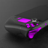 eXtremeRate Chrome Purple Replacement Full Set Buttons for Steam Deck Console - JESDD002