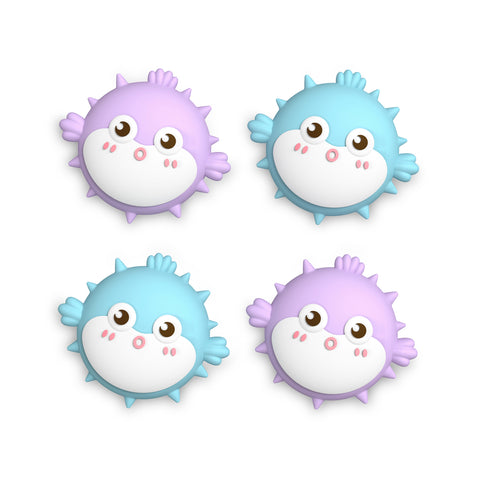 PlayVital Thumbs Cushion Caps Thumb Grip Caps for Nintendo Switch & Switch Lite & Switch OLED - Chubby Puffer Fish - NJM1190