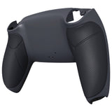eXtremeRate Classic Gray & Dark Gray Performance Rubberized Custom Back Housing Bottom Shell Compatible with ps5 Controller, Replacement Back Shell Cover Compatible with ps5 Controller - DPFU6004