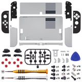 eXtremeRate Replacement Soft Touch Full Set Shell for Nintendo Switch OLED - Classic NES Style - QNSOY7001