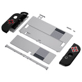 eXtremeRate Replacement Soft Touch Full Set Shell for Nintendo Switch OLED - Classic NES Style - QNSOY7001