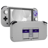 eXtremeRate Classic SNES Style DIY Replacement Shell for NS Switch Lite, NSL Handheld Controller Housing w/Screen Protector, Custom Case Cover for NS Switch Lite - DLT138