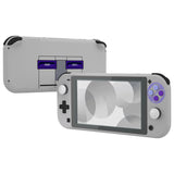 eXtremeRate Classic SNES Style DIY Replacement Shell for NS Switch Lite, NSL Handheld Controller Housing w/Screen Protector, Custom Case Cover for NS Switch Lite - DLT138