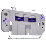 eXtremeRate Replacement Soft Touch Full Set Shell for Nintendo Switch OLED - Classic SNES Style - QNSOY7003