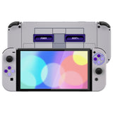 eXtremeRate Replacement Soft Touch Full Set Shell for Nintendo Switch OLED - Classic SNES Style - QNSOY7003