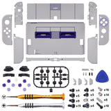 eXtremeRate Replacement Soft Touch Full Set Shell for Nintendo Switch OLED - Classic SNES Style - QNSOY7003