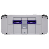 eXtremeRate Replacement Soft Touch Full Set Shell for Nintendo Switch OLED - Classic SNES Style - QNSOY7003