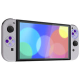 eXtremeRate Replacement Soft Touch Full Set Shell for Nintendo Switch OLED - Classic SNES Style - QNSOY7003