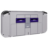 eXtremeRate Replacement Soft Touch Full Set Shell for Nintendo Switch OLED - Classic SNES Style - QNSOY7003