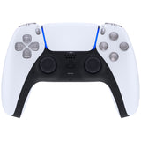 eXtremeRate Replacement D-pad R1 L1 R2 L2 Triggers Share Options Face Buttons, Clear Full Set Buttons Compatible with ps5 Controller BDM-030/040 - Controller NOT Included - JPF3001G3