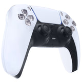 eXtremeRate Replacement D-pad R1 L1 R2 L2 Triggers Share Options Face Buttons, Clear Full Set Buttons Compatible with ps5 Controller BDM-030/040 - Controller NOT Included - JPF3001G3